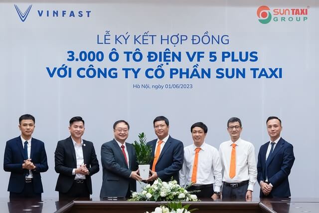 VinFast VF5 Plus bán 3.000 chiếc cho Sun taxi